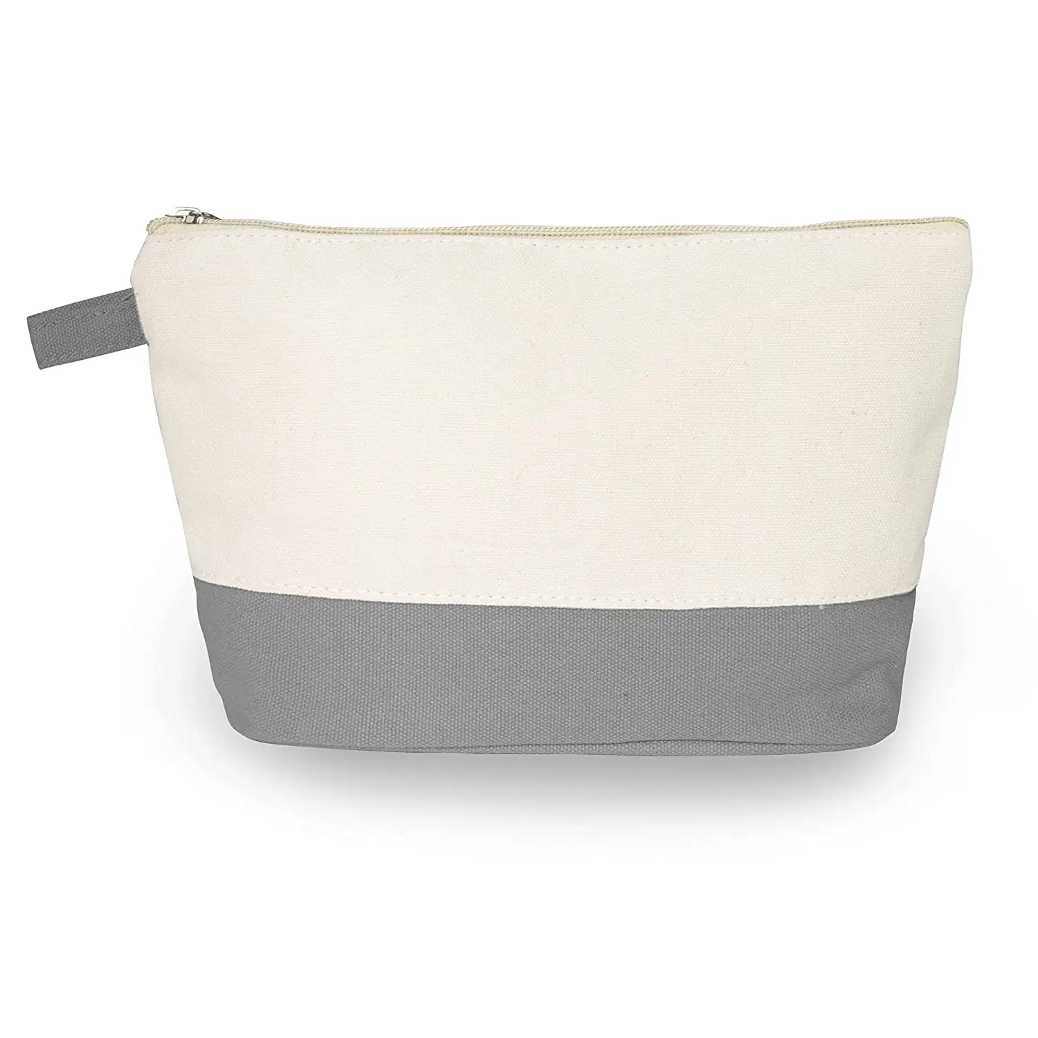 Bolso pequeño de lona con logotipo personalizado para mujer, bolsa de cosméticos con cierre hermético, ecológico