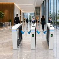 Tornello Automatico a Barriera Girevole con Riconoscimento Facciale, RFID e Codice QR