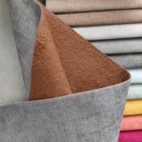 Tissu coloré luxueux aspect lin teint, résistant aux taches, pour fauteuil, bureau, chambre, fauteuil inclinable, réception, et mobilier modulable