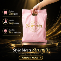Sacs en plastique LDPE personnalisés réutilisables avec poignée découpée et impression sérigraphique pour les achats professionnels, fabriqués en Chine