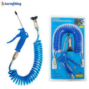 Kit de pistola neumática para soplar polvo de uso pesado, estándar europeo, con múltiples boquillas reemplazables, 16 pies, pu-001 - Product Image 2