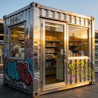 Casa Contenedor Modular de Acero con Certificación CE LDYZ, Impermeable, de Ensamblaje Rápido, Color Personalizado, para Hotel, Cafetería, Restaurante, Tienda