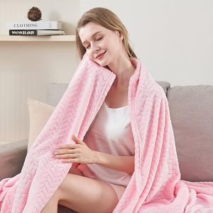 100X150 CM Baby <strong>Pink</strong> <strong>Throw</strong> Blanket Super Soft Flannel Cozy Blankets &amp; <strong>Throw</strong> for Adults Warm Plush Blankets for All Season - Product Image 6