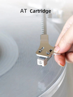 Tourne-disque vinyle magnétique à corps transparent en acrylique avec bras réglable et accès BT/RCA/optique