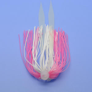 Jupes de pêche en silicone à bas <span class=keywords><strong>prix</strong></span>, jupe parapluie, leurre de pêche en caoutchouc avec cravate - Product Image 5