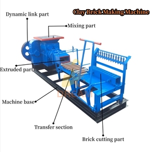 Mesin Pembuat Bata Otomatis Mesin Pembuat Bata Kecil Pembuat Bata Tanah Liat untuk Bangunan - Product Image 3