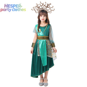 Costume de Gorgone Méduse de la mythologie grecque antique HESPER pour fête d'Halloween, déguisement et robe pour filles inspirés des personnages de la télévision - Product Image 1
