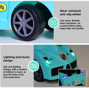 Fabrik besten Preis Kunststoff Kinder Schiebe auto/Kinder Rutsche Spielzeug auto 4 Räder Kinder Rutsche Fahrt auf Auto Beliebt - Product Image 5