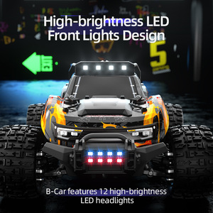 Coches RC <span class=keywords><strong>de</strong></span> 2.4Ghz 4WD, Todoterreno Eléctrico con Control Remoto por Radio, Camionetas Monstruo <span class=keywords><strong>de</strong></span> Juguete para Niños, Regalos - Product Image 1