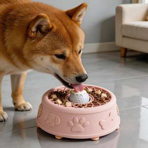 ของเล่นสุนัขแบบใหม่ ชามซิลิโคนรูปดอกไม้สำหรับเลีย ช่วยลดความวิตกกังวล - Product Image 3