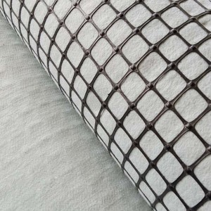 แผ่น Geogrids พลาสติก Geotextiles คอมโพสิตสำหรับการก่อสร้างถนน - Product Image 1