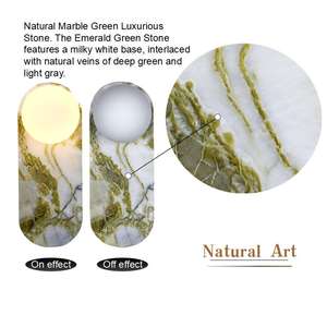 Lámpara de Pared LED Moderna y Minimalista con Decoración de Piedra Natural para Dormitorio y Uso Interior en el Hogar - Product Image 3