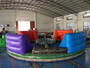 Điên Thể Thao Trò Chơi Tương Tác Inflatable Hungry Bungee Chạy Con Người Hippo Chow Xuống Inflatable Trò Chơi - Product Image 2