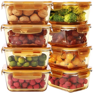 Recipiente de Vidrio Borosilicato de Lujo para Microondas, con Tapa Hermética Libre de BPA, Apilable y Apto para Lavavajillas - Product Image 1