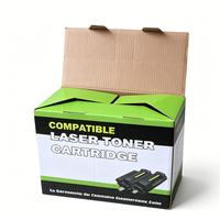Nuevo Diseño, Logotipo Personalizado Impreso, Caja Larga de Cartón Corrugado de Doble Pared con Tapa Superior Plegable, Embalaje para Cartuchos de Tóner