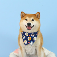 Mode écharpe personnalisée pour chien en gros chien impression écharpes à la mode classique collier de chien avec nœud