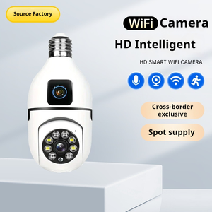 Ống kính kép Wifi nhà thông minh HD không dây an ninh giám sát <span class=keywords><strong>camera</strong></span> hai cách âm thanh từ xa Bóng đèn IP PTZ <span class=keywords><strong>camera</strong></span> - Product Image 2