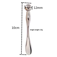 HZ Crème pour les yeux la plus vendue avec masseur, outil cosmétique en plastique avec spatule pour crème visage et applicateur beauté pour les yeux