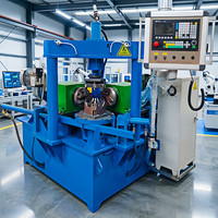 Machine professionnelle de chanfreinage CNC à deux têtes pour le chanfreinage des extrémités de raccords de tuyauterie avec traitement précis par PLC