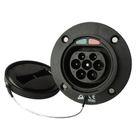 Prise de courant de véhicule standard européen IEC 62196 prise de type 2 d'extrémité de station AC EV