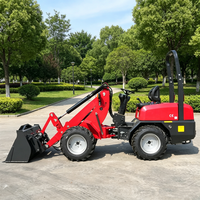 Kostenloser Versand Neuer Radlader Multifunktionaler Kleinradlader für Landwirtschaft und Gartenbau Hydraulischer Knickgelenkter Lader