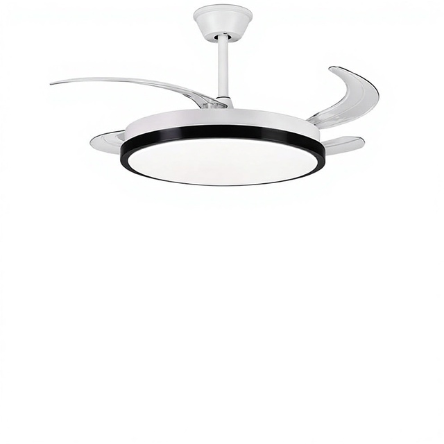 Hot Selling Low Noise BLDC Motor Indoor Bedroom 42 Inch Blade Retractable Time Setting Led Ceiling Fan Light with Remote