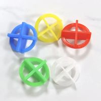 Tuiles en plastique rondes de 1/1,5/2/2,5/3,0 mm avec espaces, système de nivellement, boucle multifonctionnelle réutilisable, 100 pièces/sac