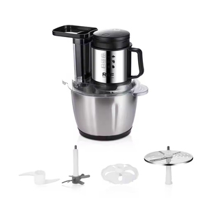 Picadora de Carne y Procesador de Alimentos de Acero Inoxidable con Calibre Europeo, 3L, Ajustable, para Picar Ajo y Cortar Verduras, Uso Doméstico - Product Image 5