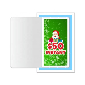 Billets à gratter personnalisés : Billets à gratter gagnants en gros, cartes de jeu à gratter à une fenêtre - Product Image 1