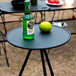 IRONDONKEY, mesa ajustable para acampar, barbacoa al aire libre, cocina, aleación de aluminio, plegable, redonda, portátil, plegable, mesa de extensión redonda - Product Image 4