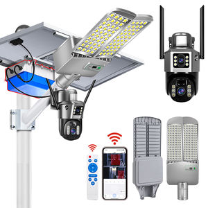 Luz de Rua <span class=keywords><strong>Solar</strong></span> com Câmera 4G Wifi para Fazenda, Jardim, Pátio, Lâmpada <span class=keywords><strong>Solar</strong></span> Externa com Câmera Sem Fio - Product Image 3