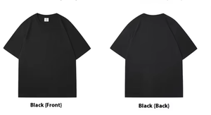 T-Shirt in cotone organico taglie forti T-Shirt in tinta unita oversize pesante T-Shirt con serigrafia personalizzata con Logo T-Shirt da uomo - Product Image 2