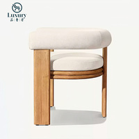 Ensemble table et chaises d'extérieur en bois de teck durable Mobilier de jardin Ensemble de salle à manger d'extérieur moderne et imperméable de luxe