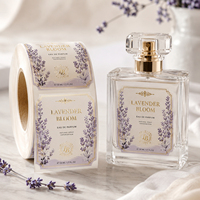 Autocollants personnalisés pour bouteilles de parfum en feuille d'or, étiquettes adhésives imperméables, impression de logos en vinyle pour emballages de parfums
