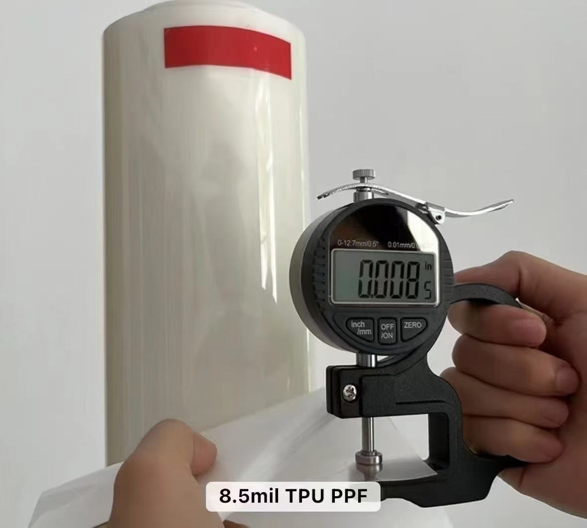8.5 mil  clear glossy