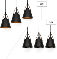 Lustre suspendu en cuir SkyCam, style contemporain, lumière créative, E27, simple, moderne, décoratif