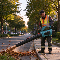 Souffleur de feuilles robuste, balayeuse d'air pour jardin, outil de nettoyage pour cour, patio, pelouse et usage extérieur