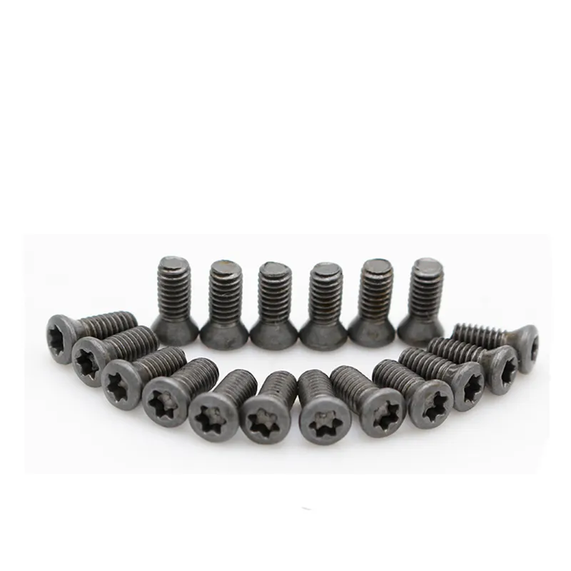 Parafuso de alta resistência scm435, parafuso de haste de faca 1000 parafuso torx cnc lâmina de fresagem cortador parafuso cabeça parafuso preto m1.8/m2/pçs/lote 12.9 M2.2-M6