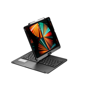 Cho Ipad bàn phím trường hợp 360 độ xoay RGB Backlit bàn phím cho iPad 12.9 3-6 thế hệ BT 12.9 "cảm ứng không dây Bìa New chống bóng phím Combo - Product Image 1