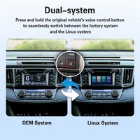 Boîtier d'interface Linux VIKNAV pour Toyota RAV4 2013-2018, CarPlay sans fil, Android Auto, télécommande intégrée, autoradio GPS 2DIN