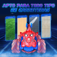 Voiture télécommandée araignée RC, véhicule de cascade 360 °   Jouet télécommandé lumineux LED amusant pour l'extérieur, cadeau pour enfants