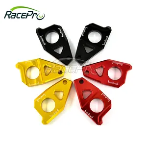 RACEPRO CNC Motorcycle Rear Axle Spindle Chain Adjuster Blocks for Yamaha T max 530 FZ8 FZ1 YZF R1