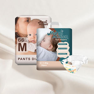 Pañales desechables para bebé, pañal de microfibra de calidad del fabricante, cinta protectora contra fugas, diseño de pañales, muestra gratis, marca OEM, <span class=keywords><strong>Panales</strong></span> - Product Image 1