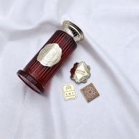 Autocollant de logo 3D personnalisé, emballage de flacon de parfum de luxe, adhésif puissant, étiquette de parfum en métal gaufré personnalisée