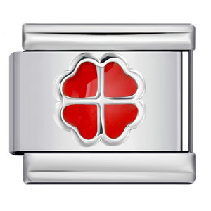 Stainless Steel Four Leaf Clover Charms Aperture Setting DIY <b>Bracelet</b> Accessories Gift Jewelry 12mm - Product Image 3