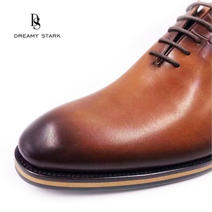Chaussures Richelieu Classiques pour Hommes en Cuir Véritable Imprimé Faites à la Main - Confortables, Souples, Respirantes, Semelle Extérieure en Caoutchouc, Automne - Product Image 3
