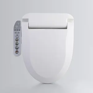 Bidet Elektronik Lampu Malam, Semprotan Cuci Air Dingin Hangat untuk Dudukan Toilet Pintar Kering