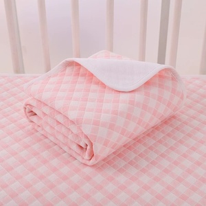 Grand <span class=keywords><strong>matelas</strong></span> à <span class=keywords><strong>langer</strong></span> imperméable et lavable en coton pour bébé, protège-<span class=keywords><strong>matelas</strong></span> respirant et anti-fuite pour tout-petits - Product Image 1