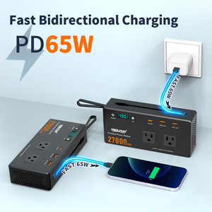 Oem Odm 150W 27000Mah Outdoor Camping Mini Battery Power Bank Station Thin Power Bank AC Socket