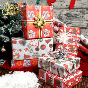 Factory Wholesale Custom Christmas Luxury <b>Paper</b> <b>Roll</b> 70cm X 95cm <b>Wrapping</b> <b>Paper</b> for Packaging - Product Image 2